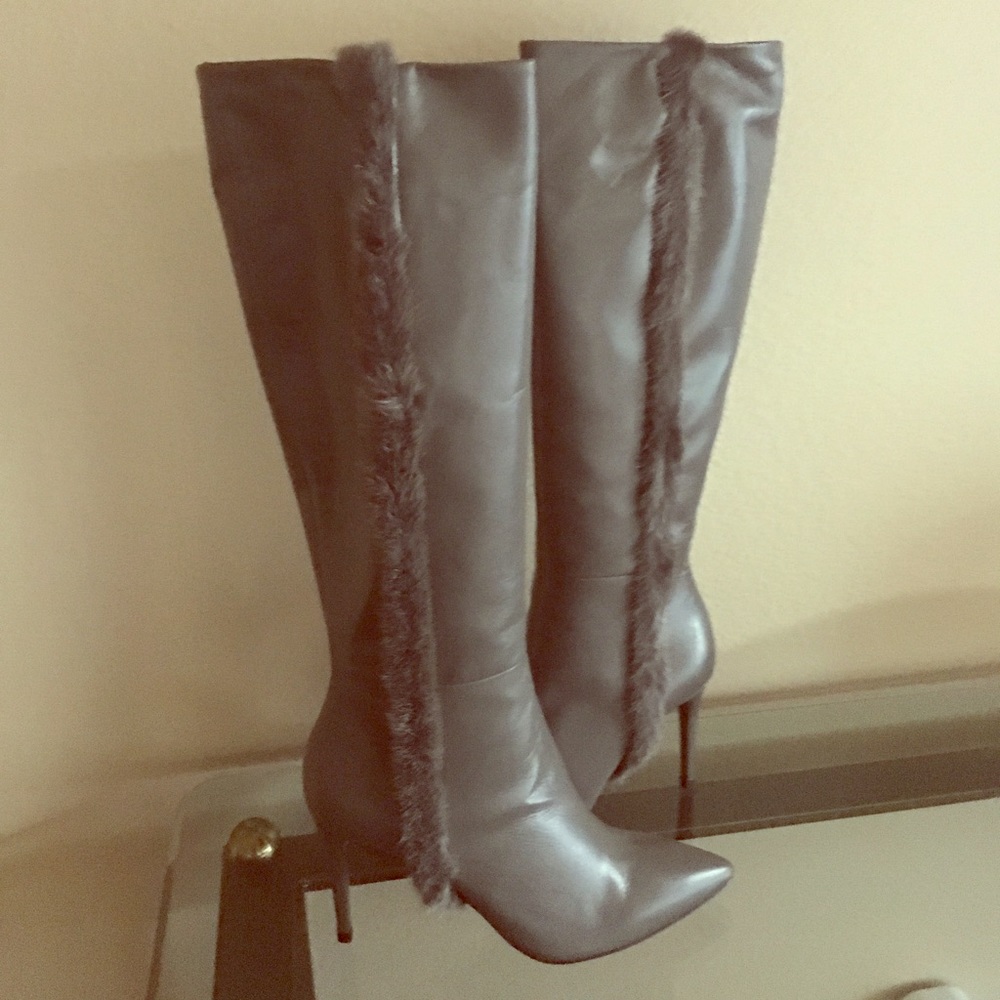 Donald Pliner with mink accent